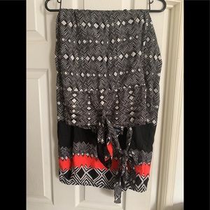 Black And White Wide Leg Pants